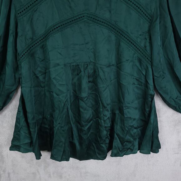 Jen’s Pirate Booty Stevie Top Tunic Sz M Cottagecore Long Balloon Sleeve Peasant - Picture 8 of 14